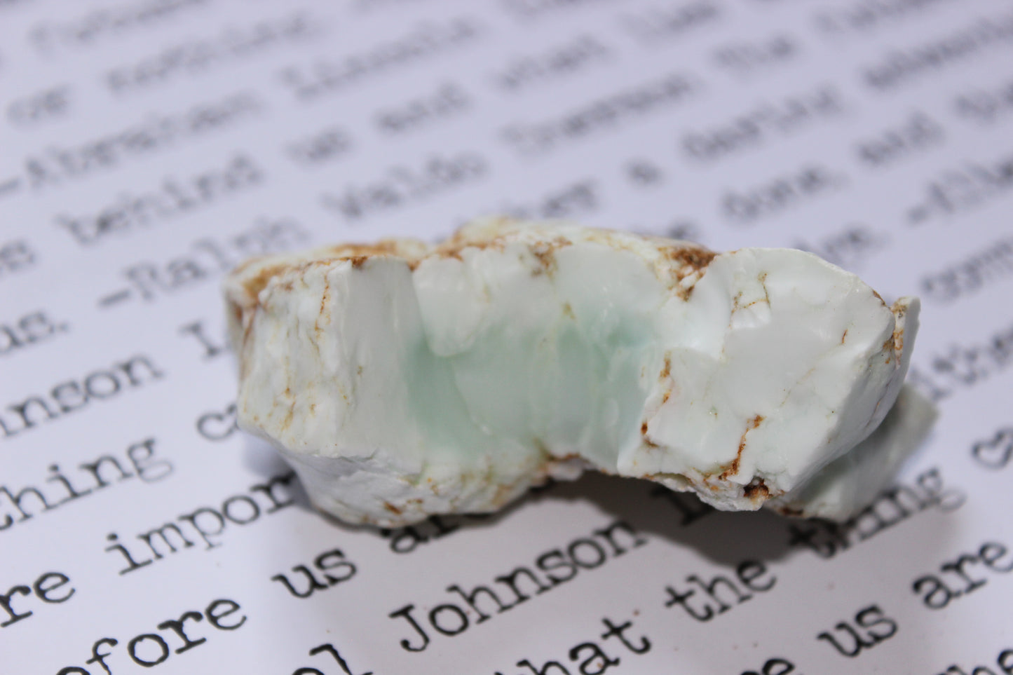 Rough White Lime Chrysoprase