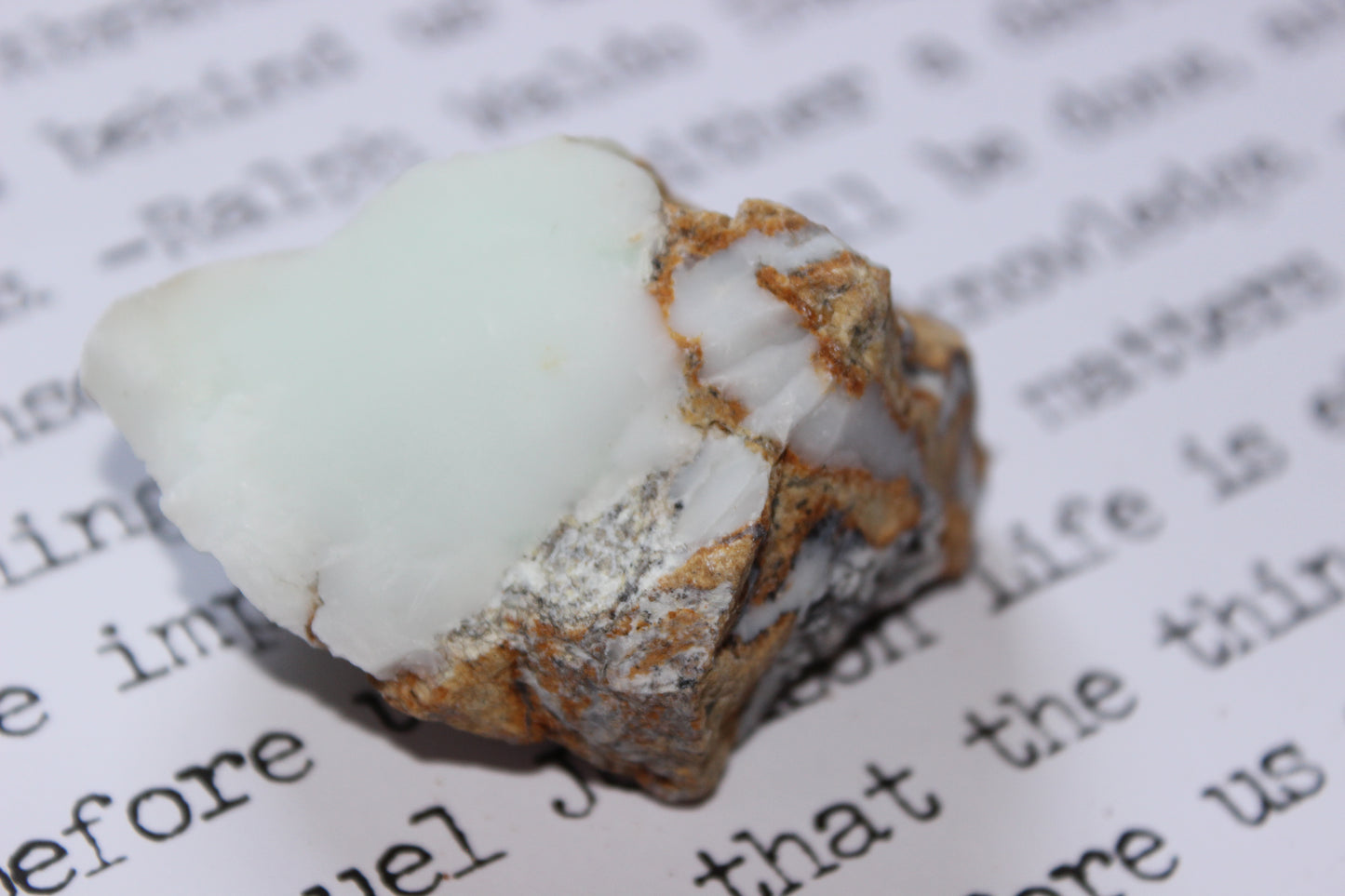 Rough White Lime Chrysoprase