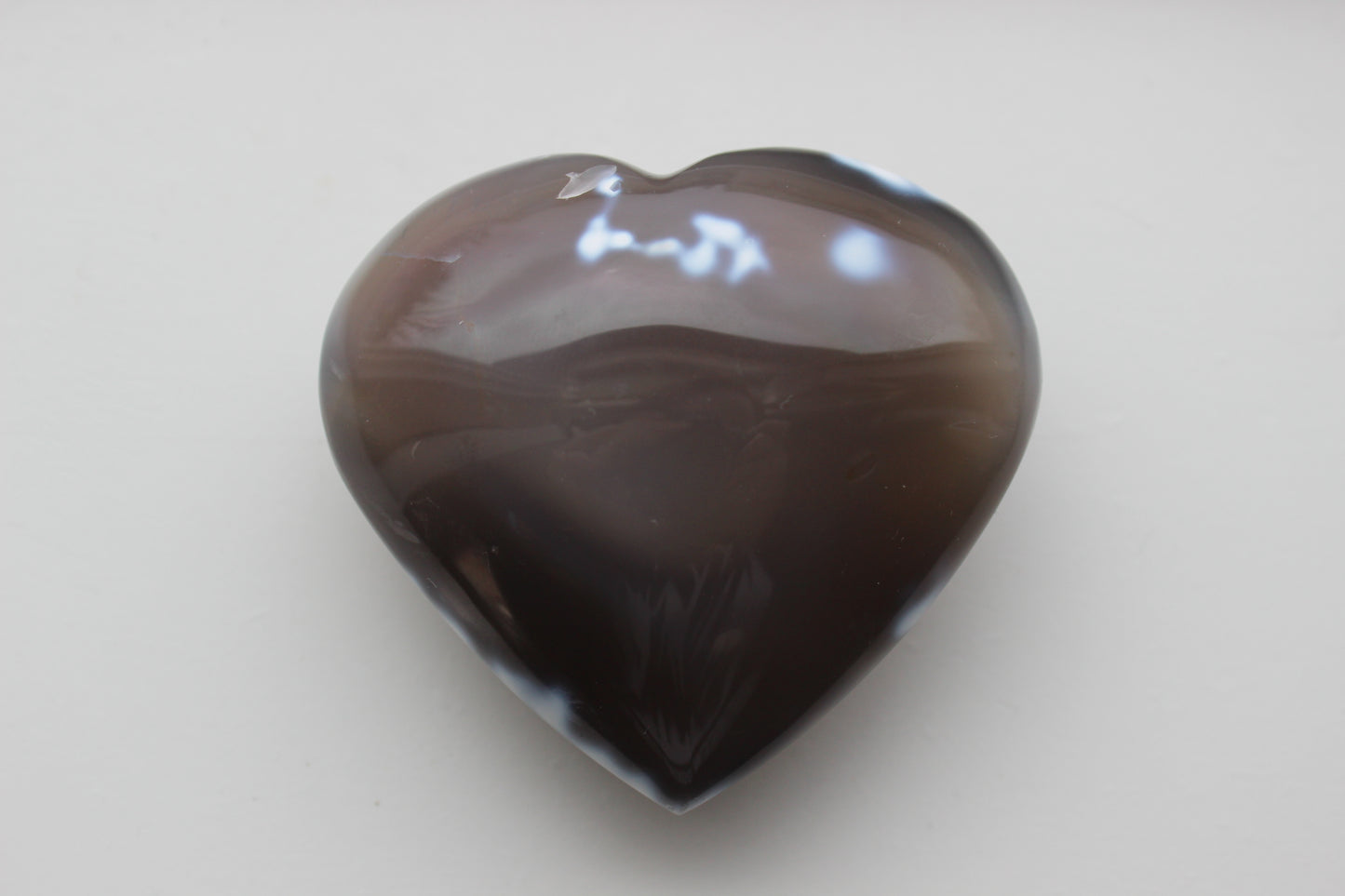 Orca Agate Heart