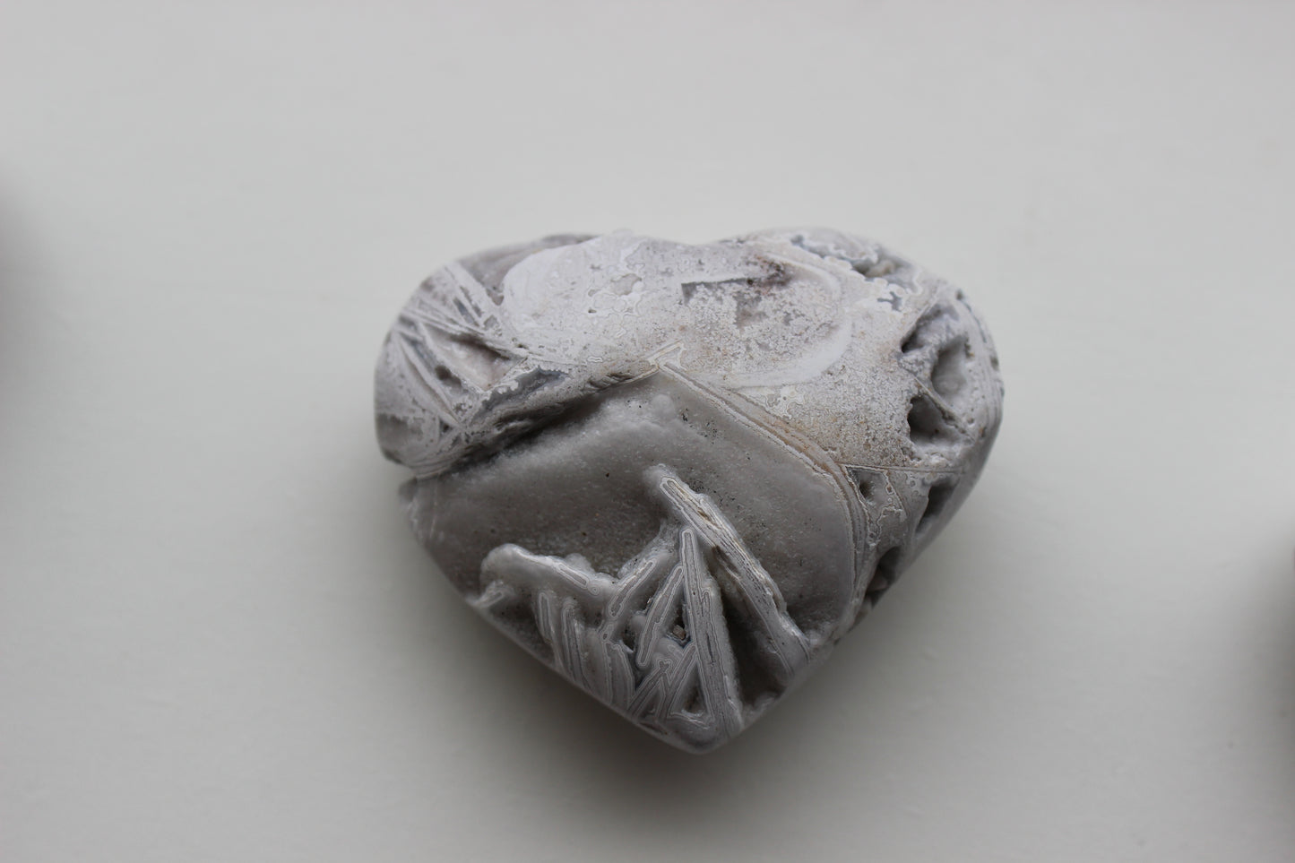 Druzy Mexican Agate Heart