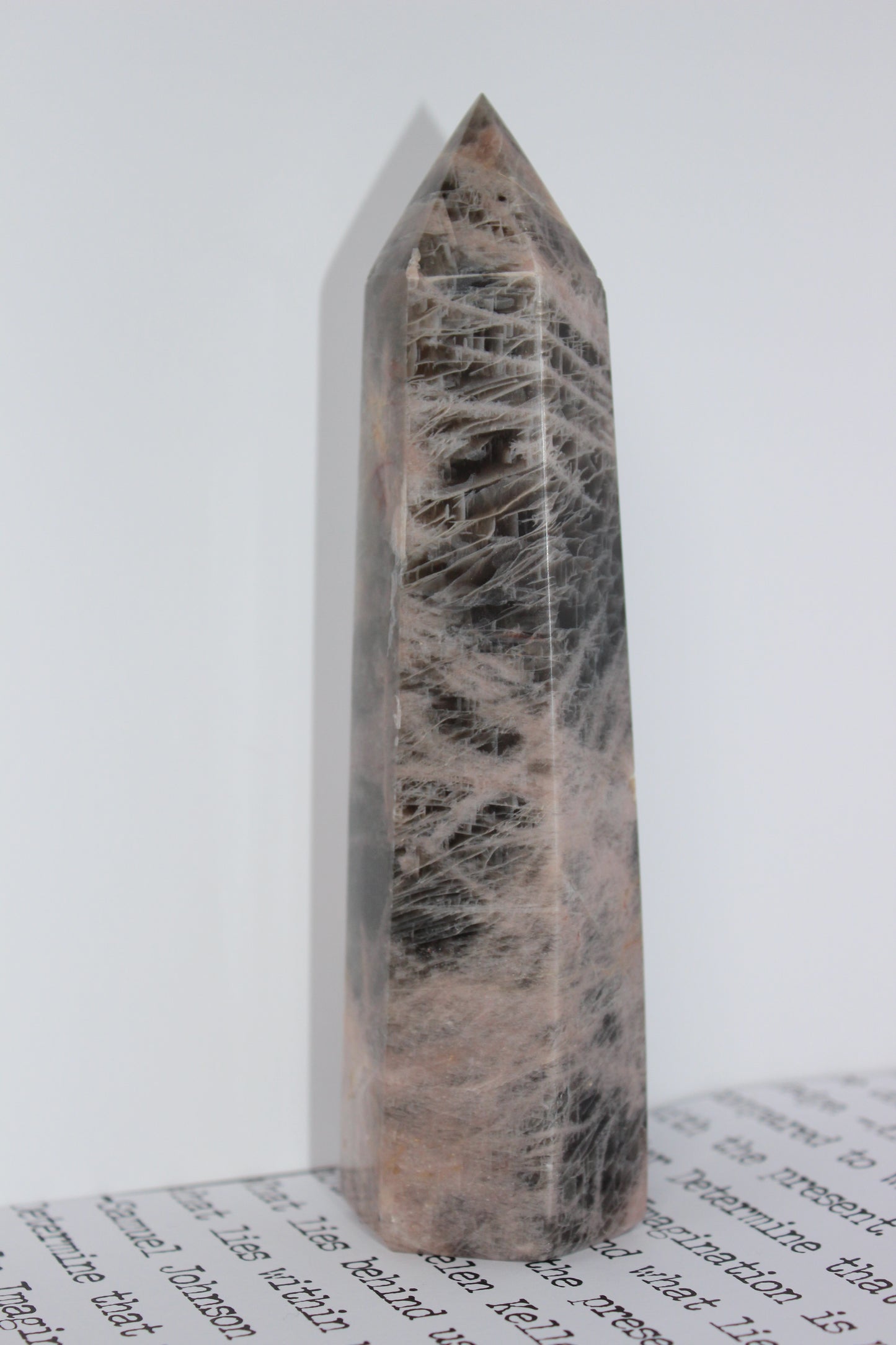 Black Moonstone Polished Tower