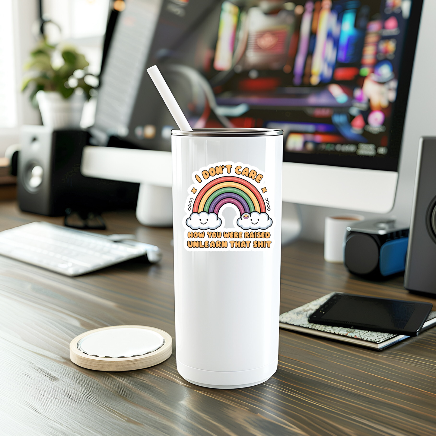 Funny Unlearn That Shit Vinyl Sticker