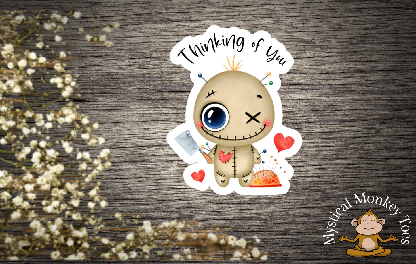 Thinking of You Voodoo Sticker