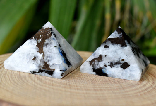 Rainbow Moonstone Pyramid