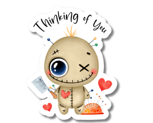 Thinking of You Voodoo Sticker