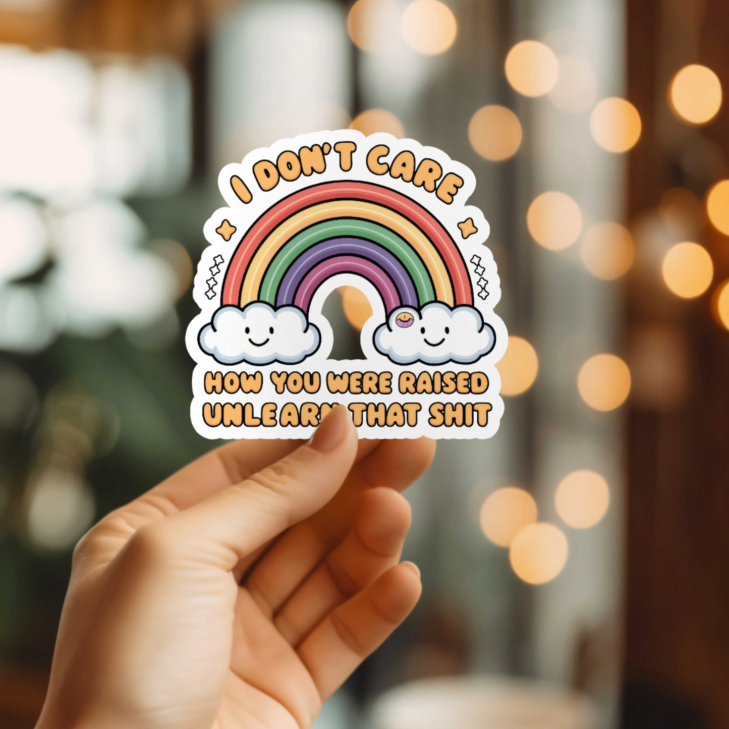 Funny Unlearn That Shit Vinyl Sticker