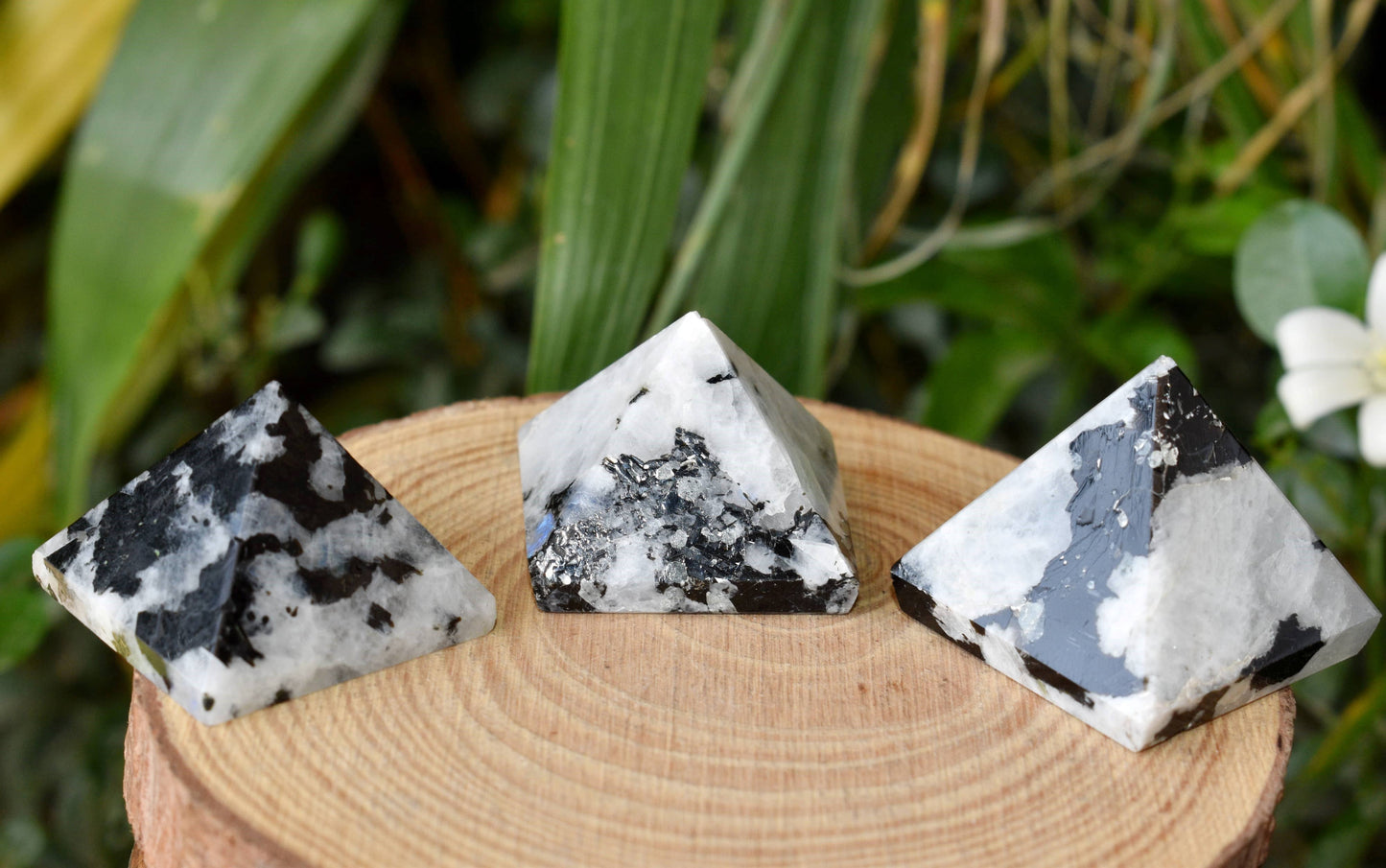 Rainbow Moonstone Pyramid