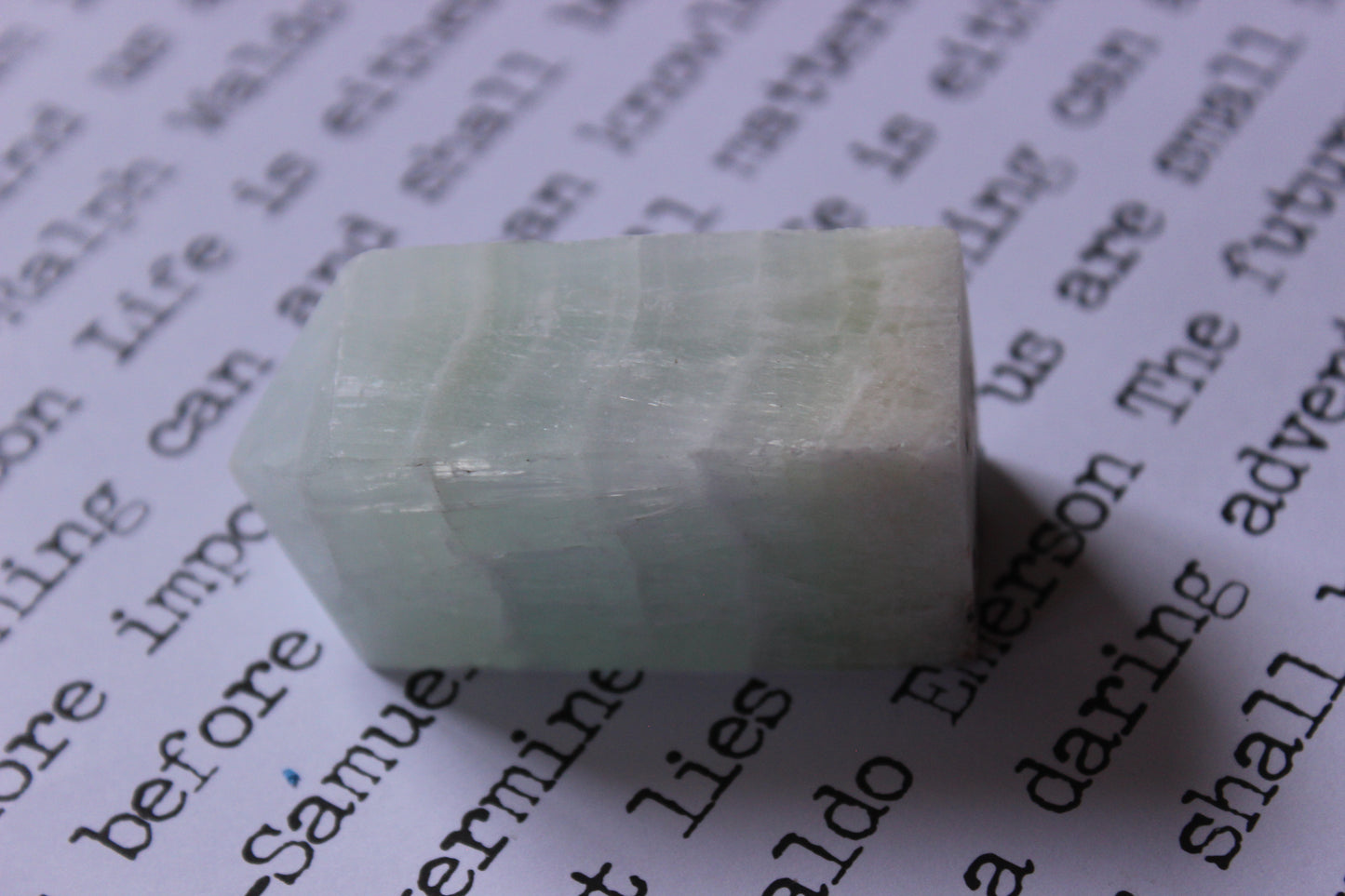 Pistachio Calcite Tower