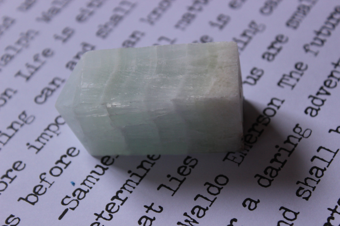 Pistachio Calcite Tower