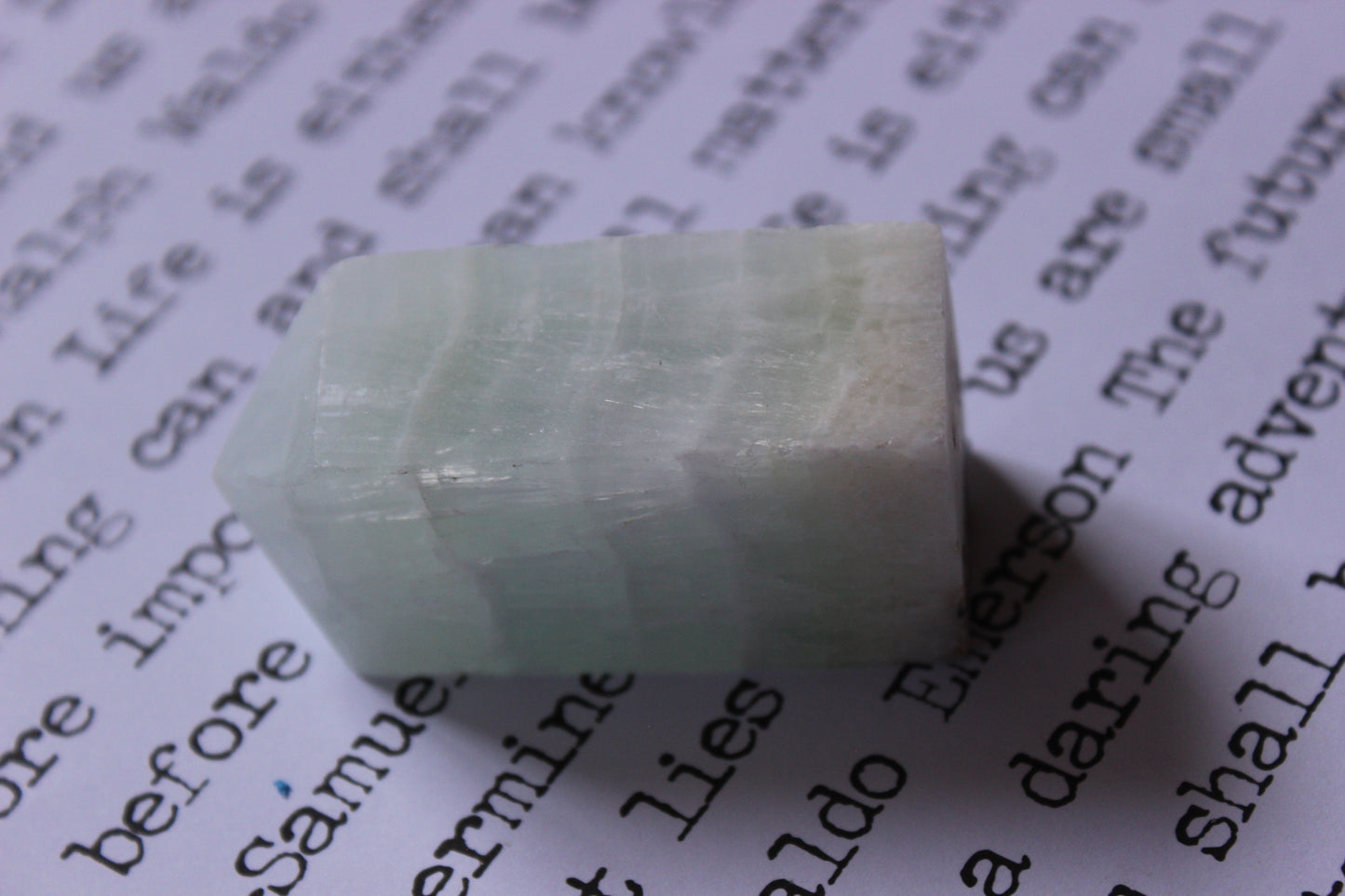 Pistachio Calcite Tower