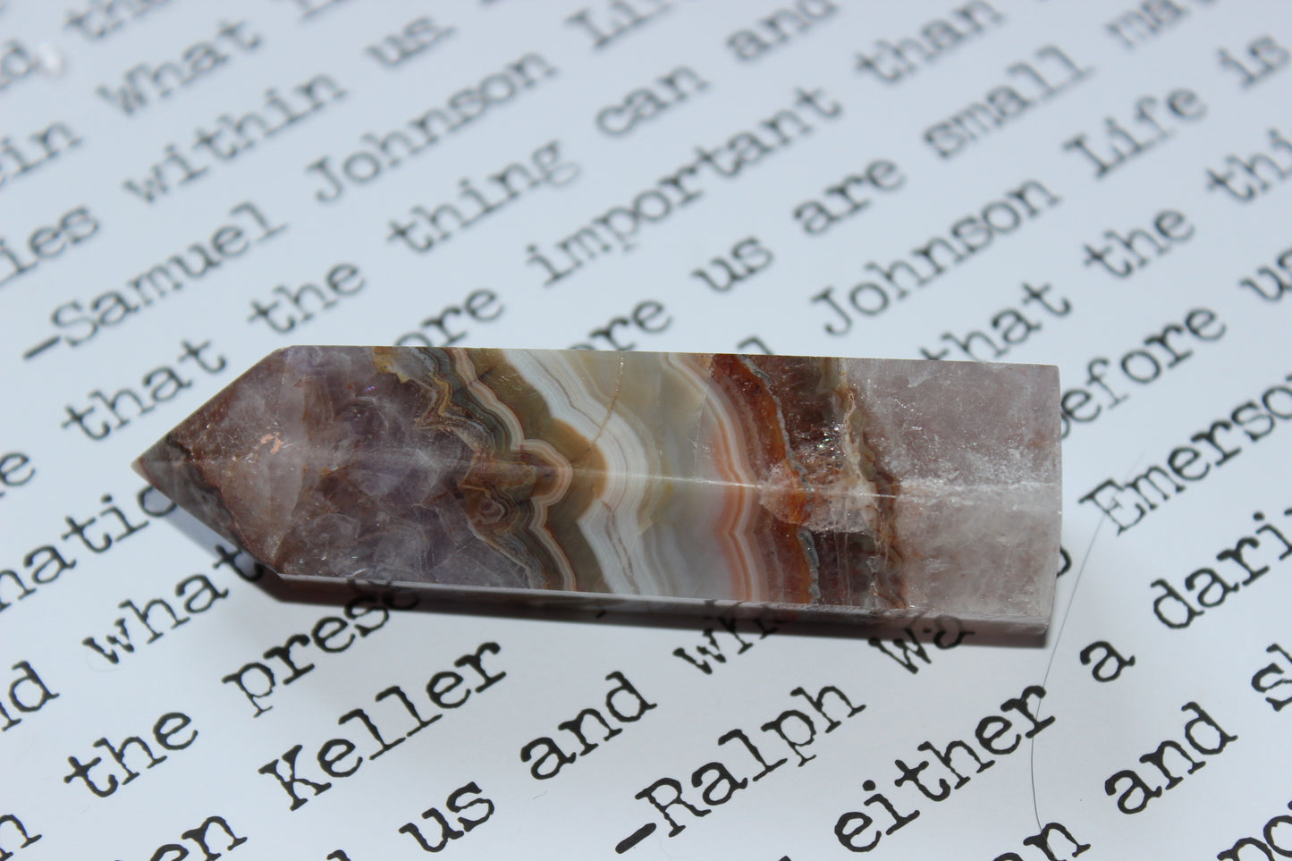 Amethyst Lace Agate Tower