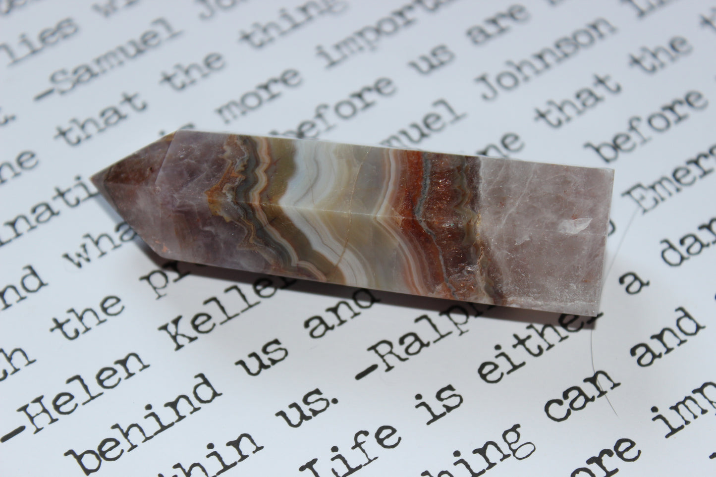 Amethyst Lace Agate Tower