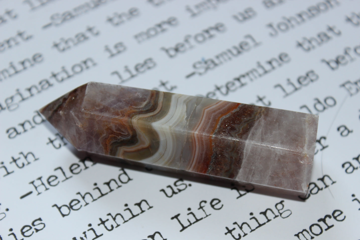 Amethyst Lace Agate Tower