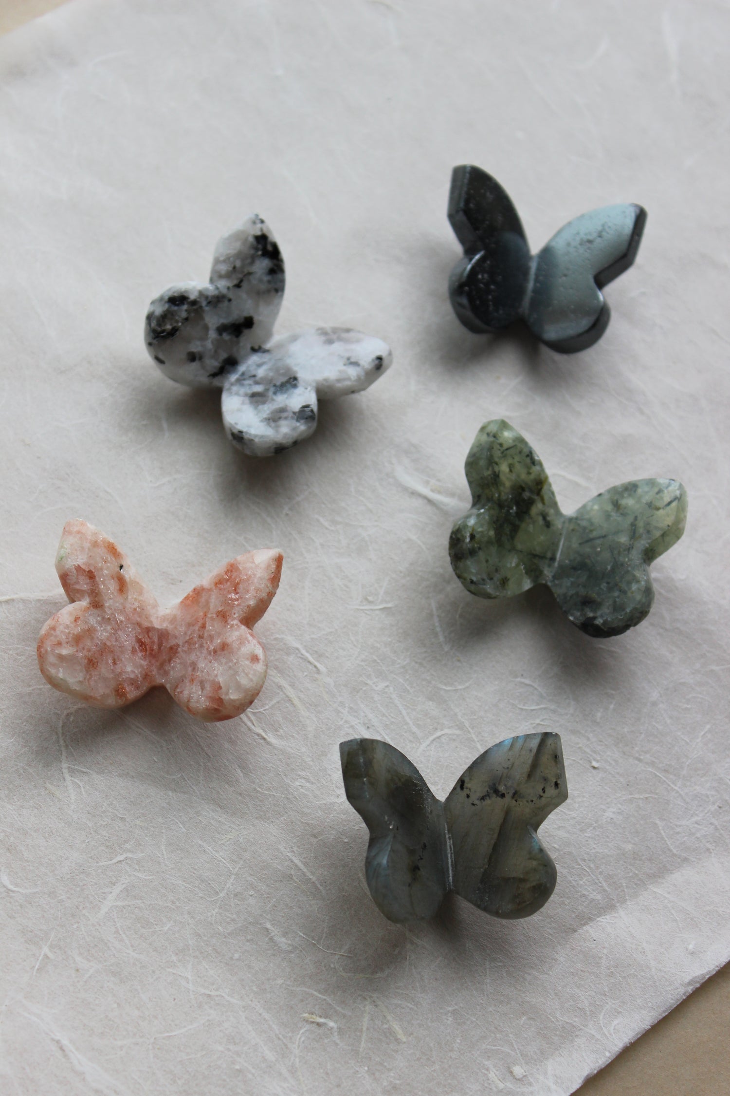 Marked Form Butterfly (Carved Stone) specimen objects by Crystal Manuscript