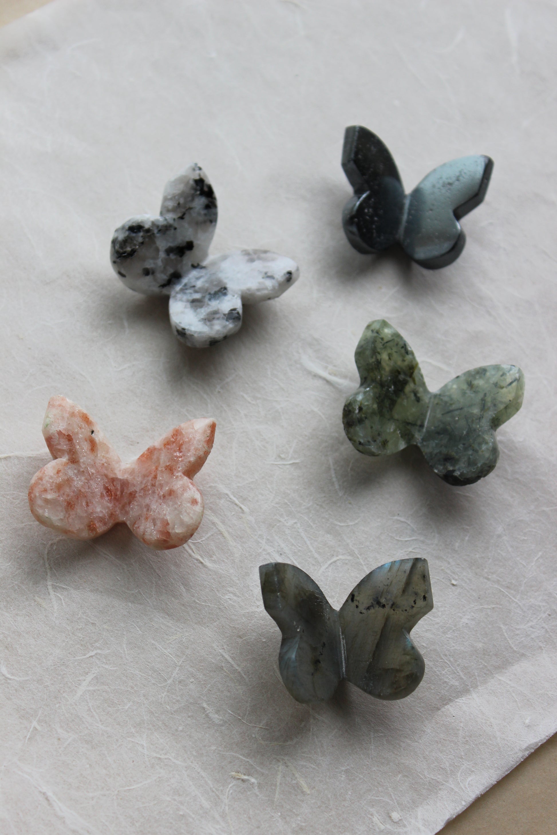 Marked Form Butterfly (Carved Stone) specimen objects by Crystal Manuscript
