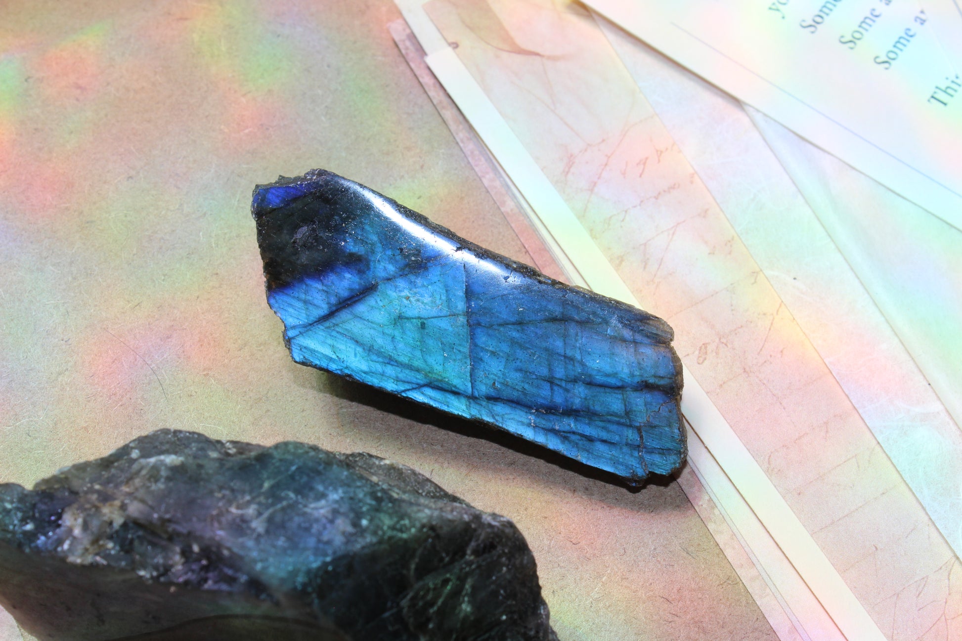 Labradorite Polished Slab specimen objects by Crystal Manuscript