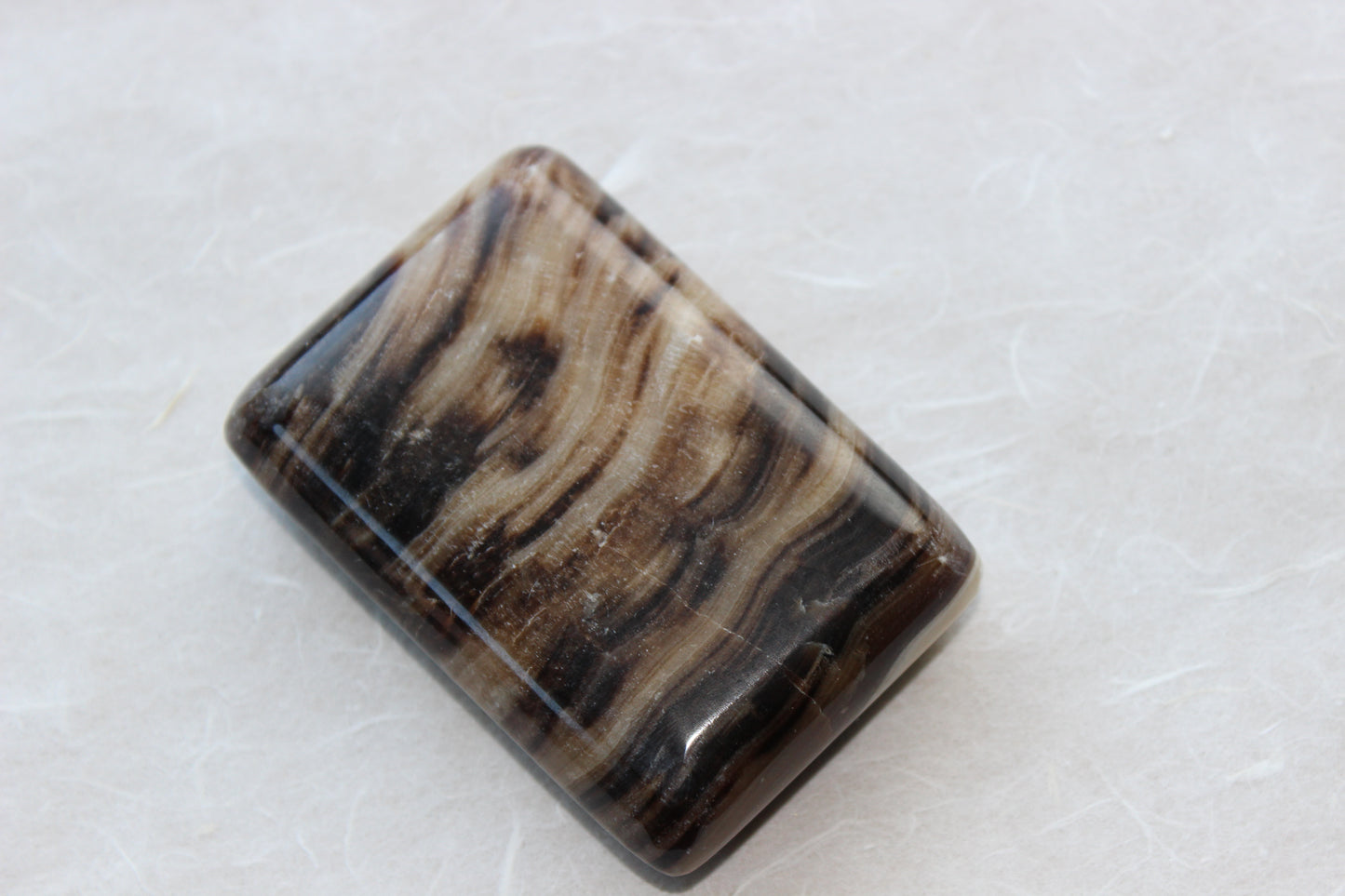 Chocolate Calcite Rectangular Palm Stone specimen objects by Crystal Manuscript