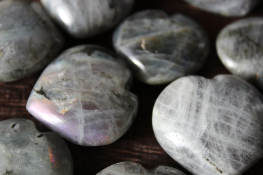 Labradorite Heart