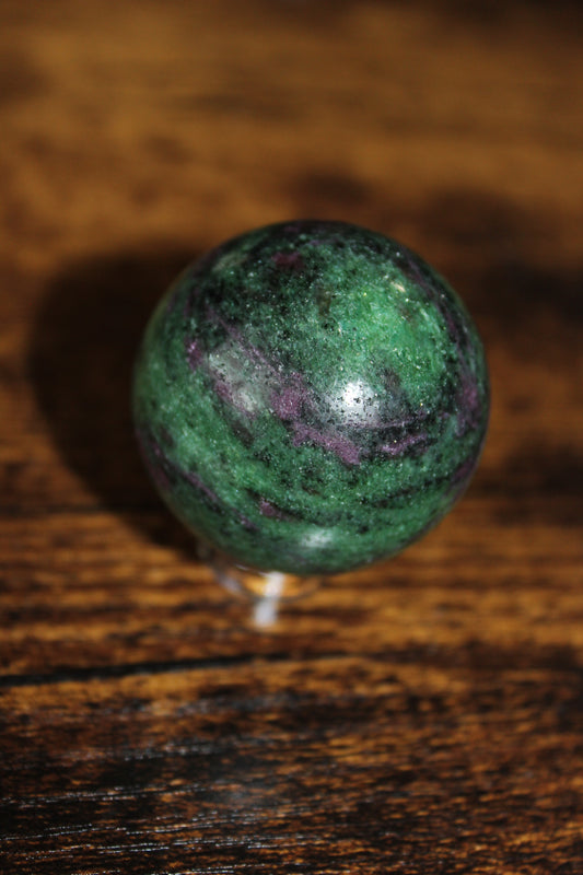 Ruby in Zoisite Sphere