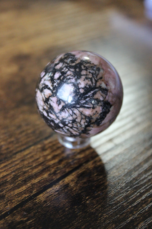 Rhodonite Sphere