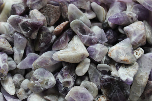 Chevron Amethyst Rough Tumbles