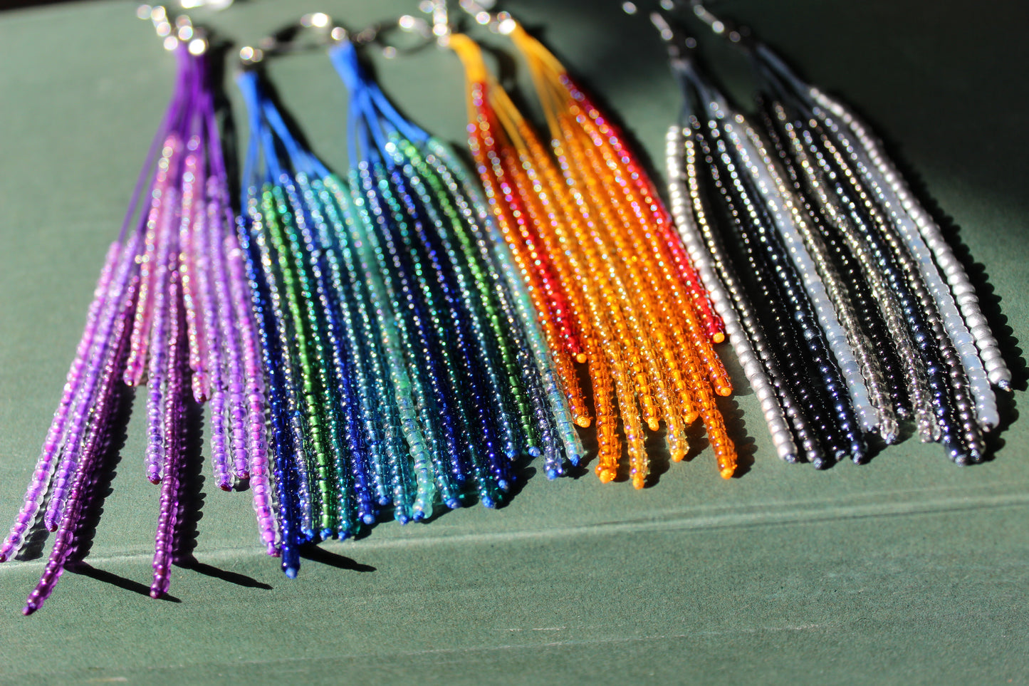 First Fall Beaded Earrings