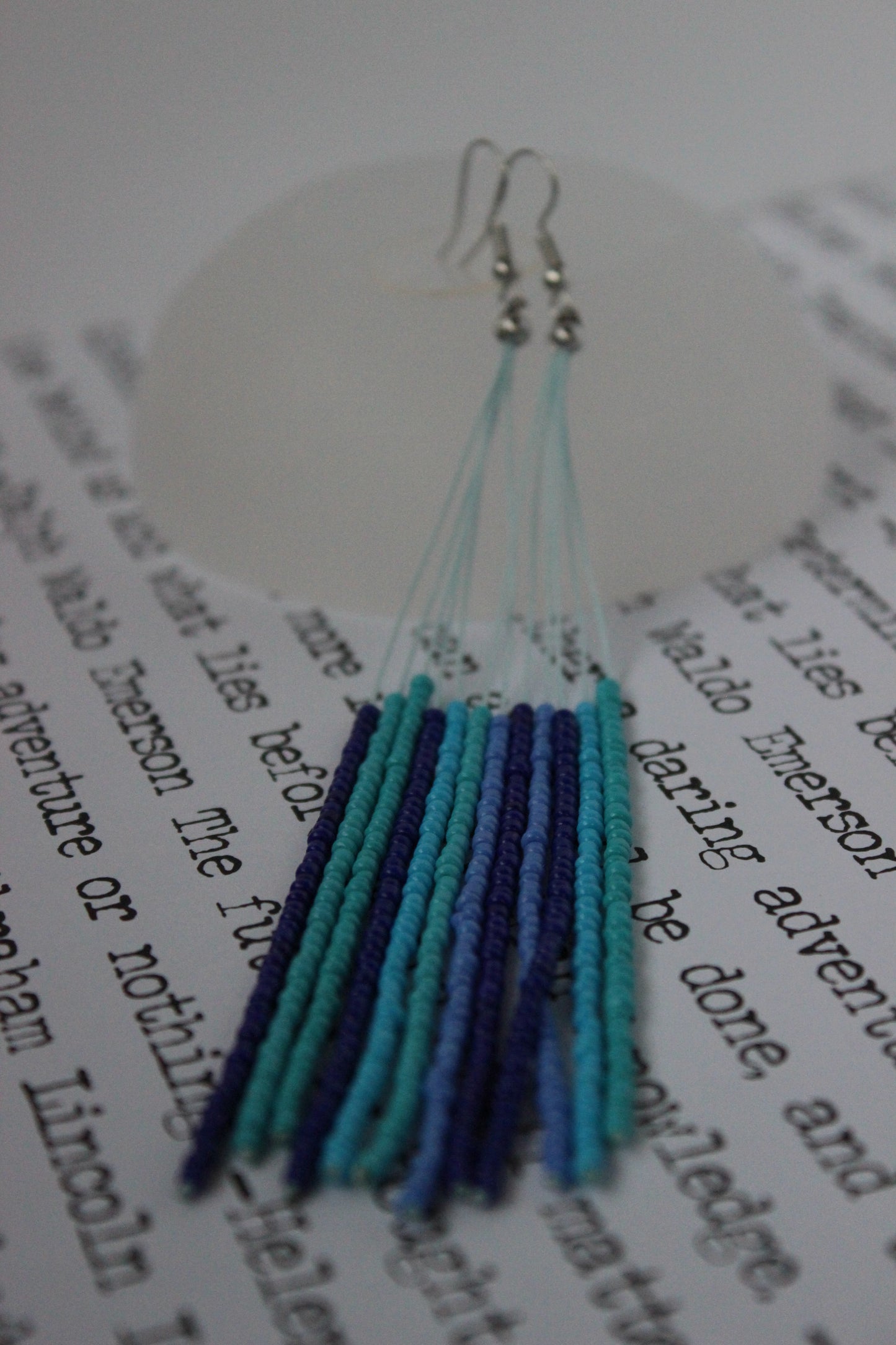 First Fall Beaded Earrings