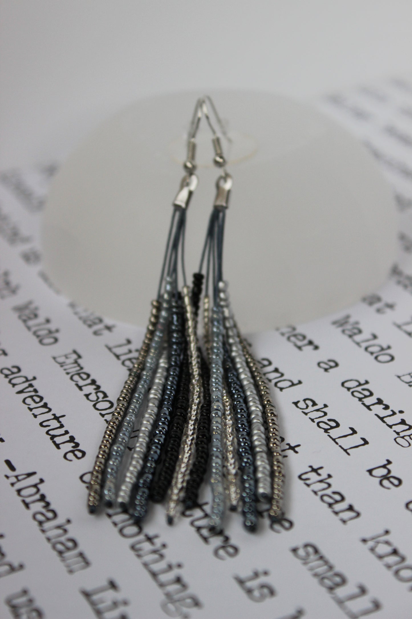 First Fall Beaded Earrings