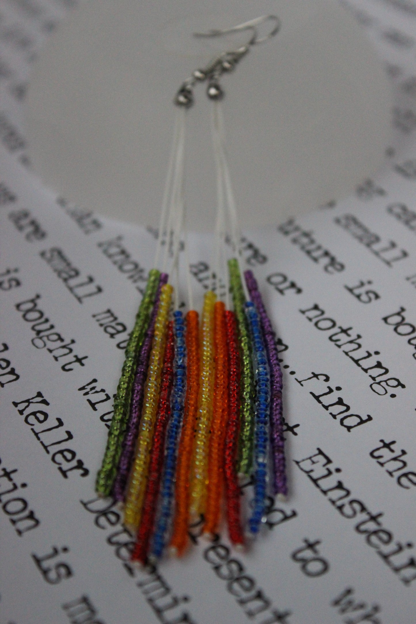 First Fall Beaded Earrings