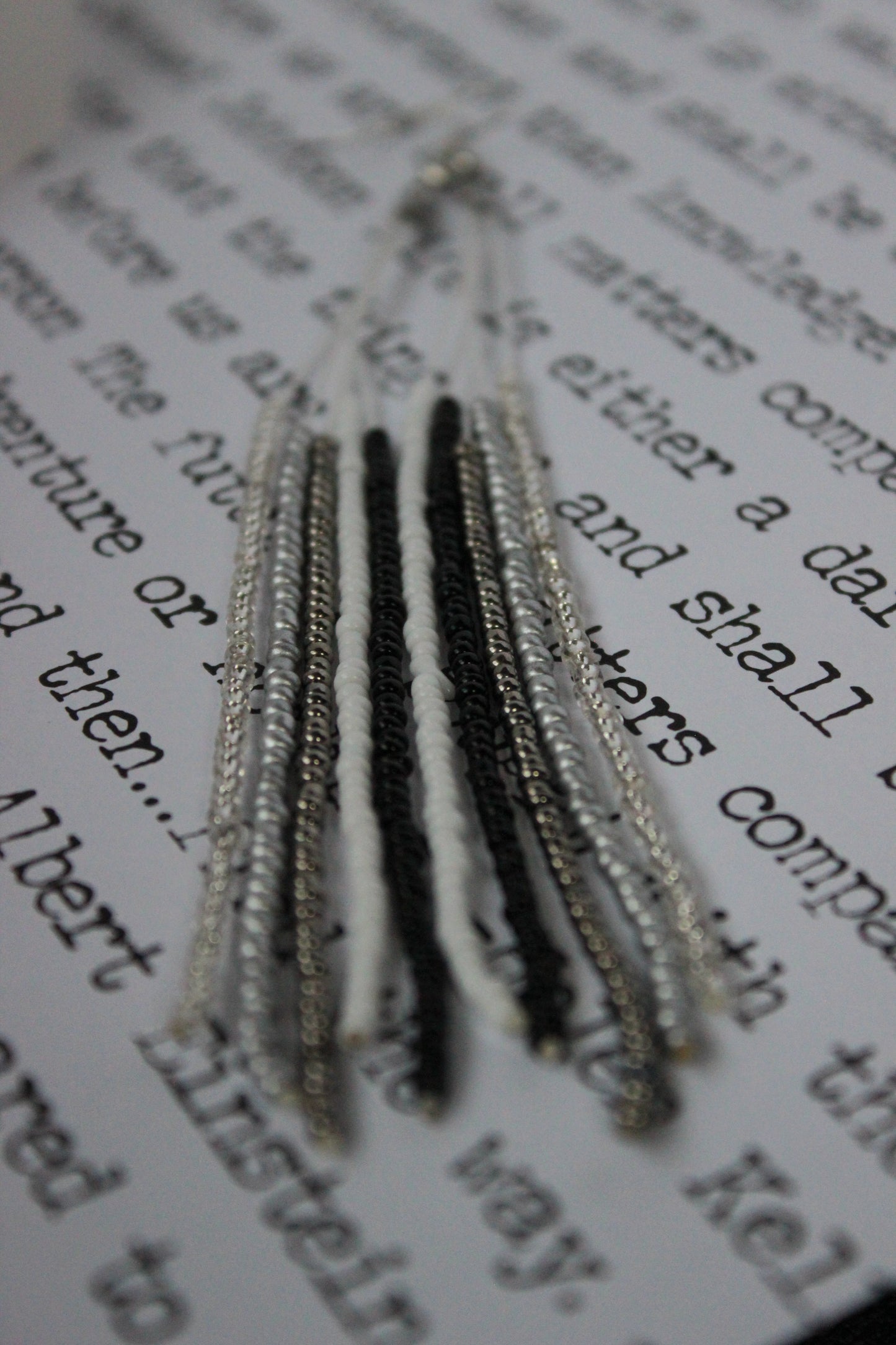 First Fall Beaded Earrings