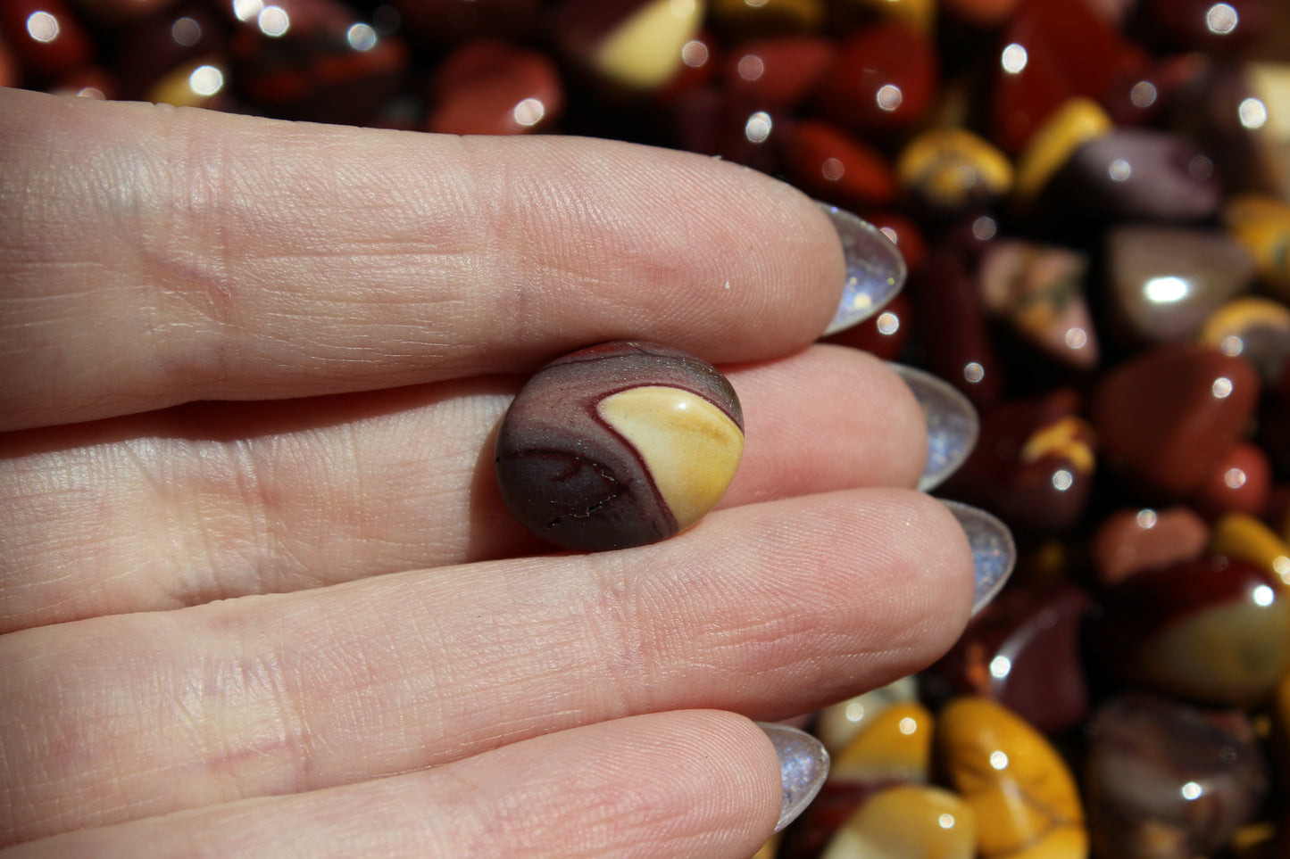 Mookaite Jasper Tumbled Mini Stones