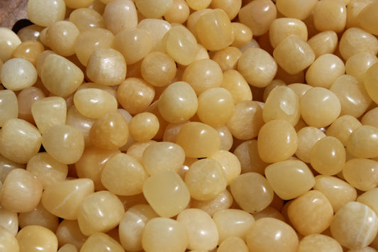 Yellow Aragonite Tumbled Mini Stones