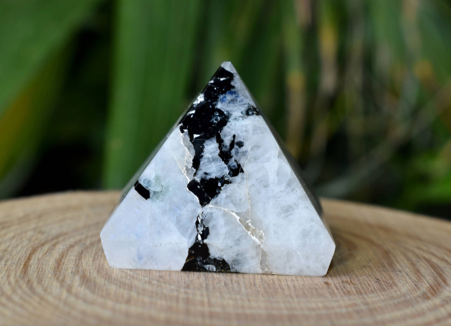 Rainbow Moonstone Pyramid