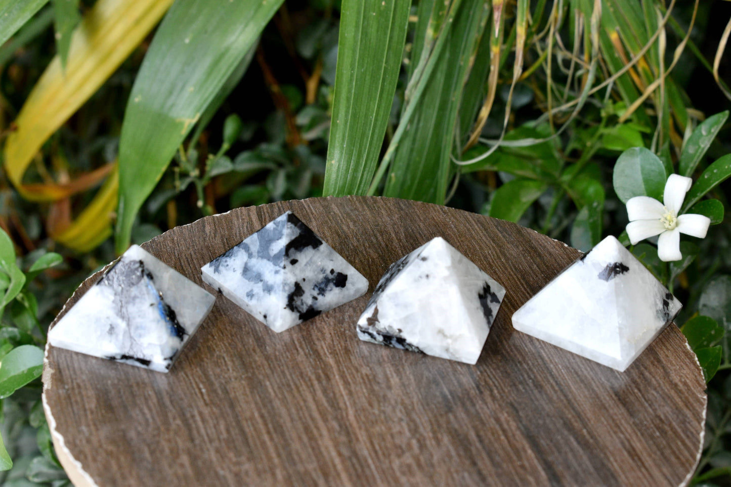 Rainbow Moonstone Pyramid
