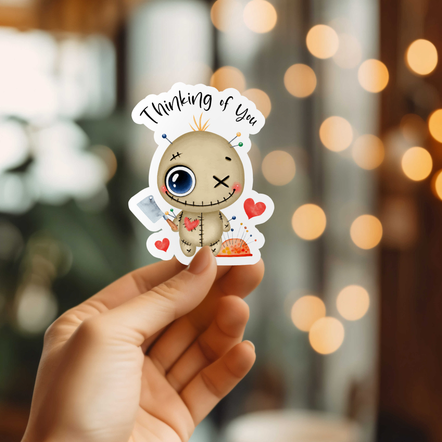 Thinking of You Voodoo Sticker
