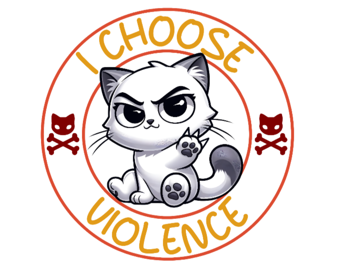 Funny I Choose Violence Vinyl Sticker