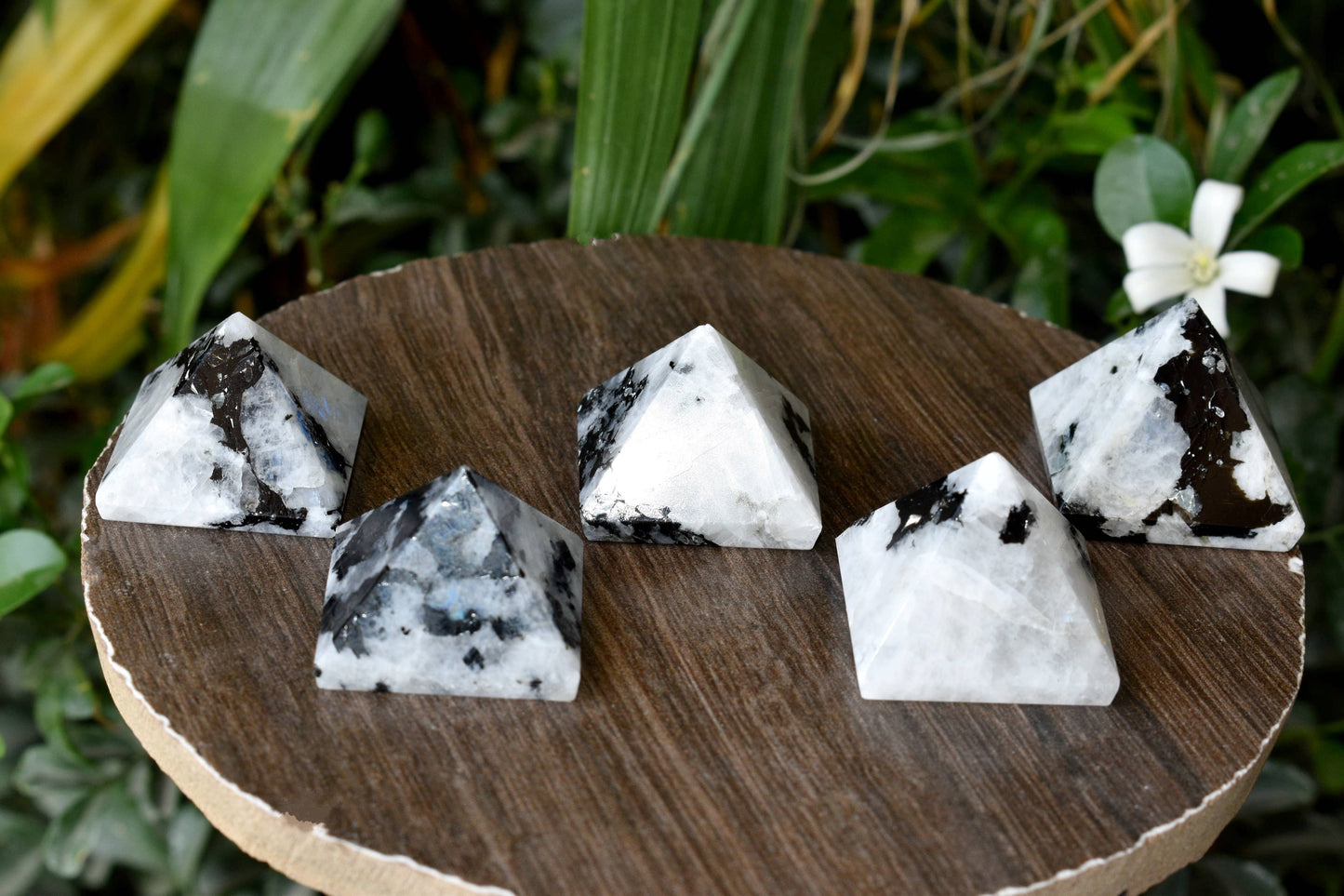 Rainbow Moonstone Pyramid